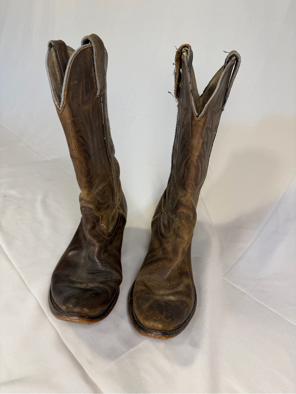 VINTAGE ✨ Brown Leather Durango Cowboy Boots - Picture 3 of 3